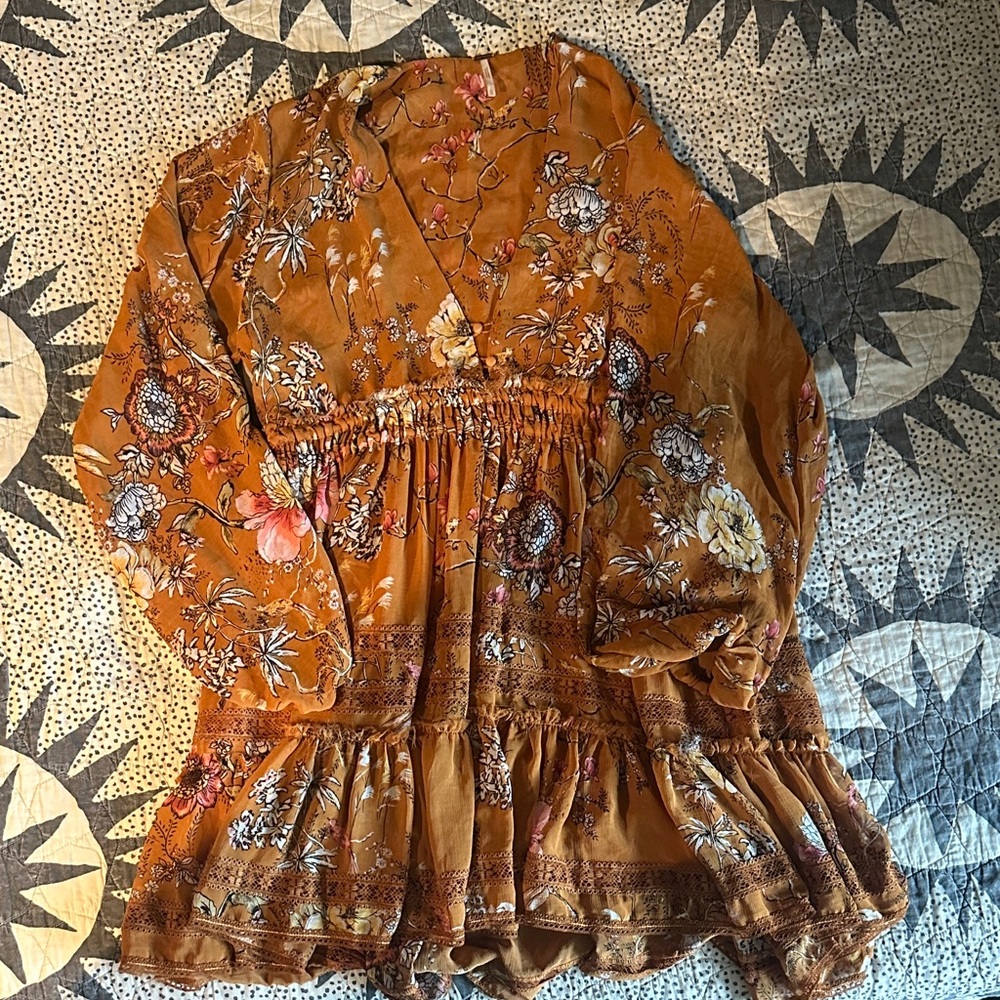 Free People Floral Mini Dress